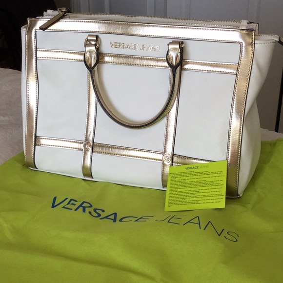 Versace Jeans Collection Handbags - Beautiful Versace Jeans Satchel white